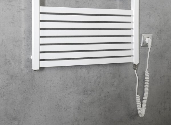 Aqualine Aqualine, element electric de încălzire TONDI-E, drept, 600x1330 mm, 600W, alb, DE480T