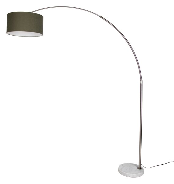 Lampă de podea din oțel cu abajur verde închis 50cm - XXL