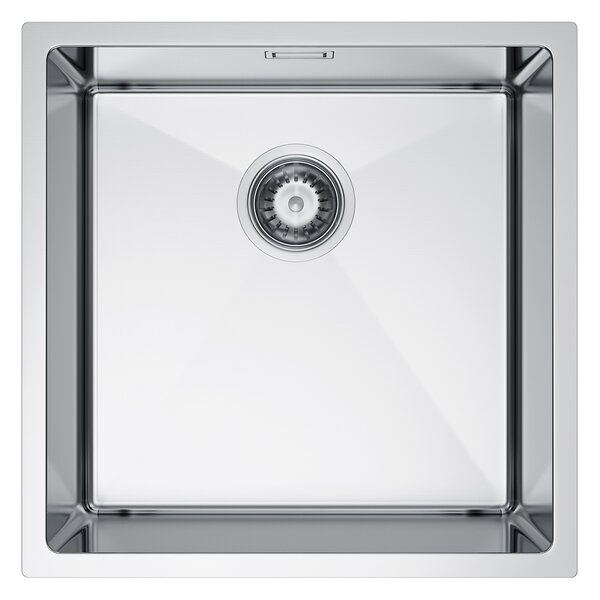 Erga HD, chiuvetă din oțel cu 1 cameră 440x440x210 mm, oțel, ERG-MLS-HD4444