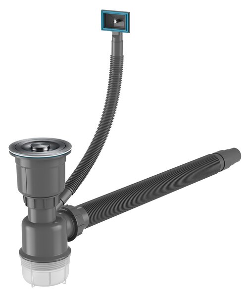 Erga HD, chiuvetă din oțel cu 1 cameră 470x450x210 mm, grafit, ERG-MLS-HD4745B