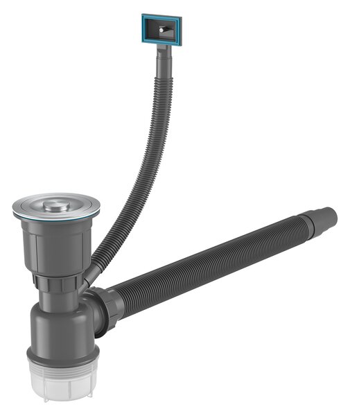 Erga HD, chiuvetă din oțel cu 1 cameră 480x450x210 mm, oțel, ERG-MLS-HD4845