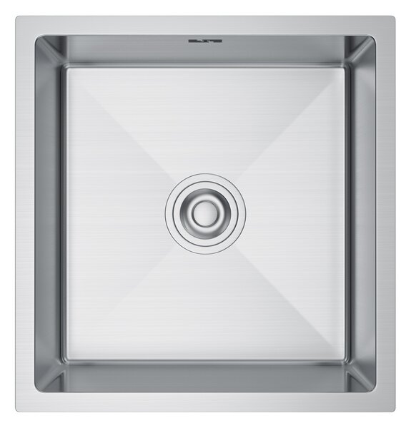 Erga HD, chiuvetă din oțel cu 1 cameră 470x450x210 mm, oțel, ERG-MLS-HD4745