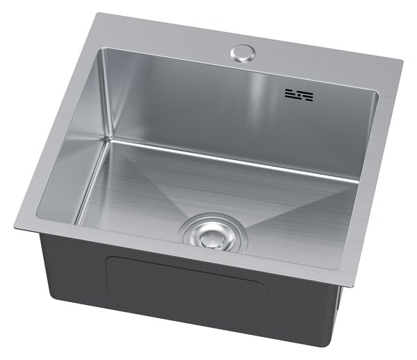 Erga HD, chiuvetă din oțel cu 1 cameră 480x450x210 mm, oțel, ERG-MLS-HD4845