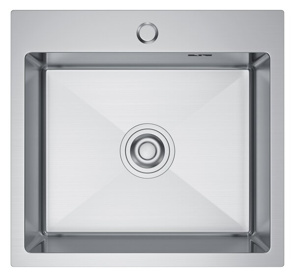 Erga HD, chiuvetă din oțel cu 1 cameră 480x450x210 mm, oțel, ERG-MLS-HD4845