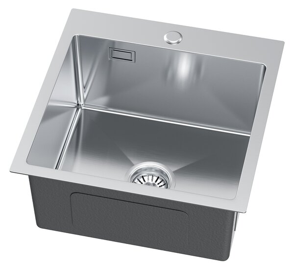 Erga HD, chiuvetă din oțel cu 1 cameră 460x450x210 mm, oțel, ERG-MLS-HD4645
