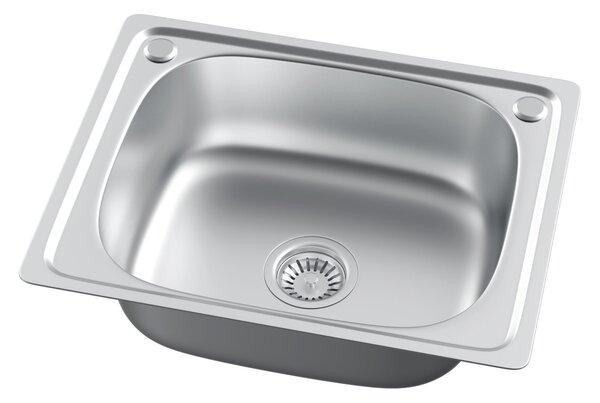 Erga HD, chiuvetă din oțel cu 1 cameră 500x400x210 mm, ERG-MLS-HD4050S