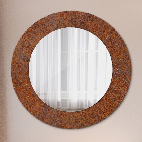 Oglindomat.ro Oglinda cu decor rotunda Oglinda cu decor rotunda Metal ruginit lsdo-00245