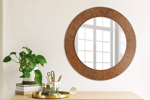Oglindomat.ro Oglinda cu decor rotunda Oglinda cu decor rotunda Metal ruginit lsdo-00245