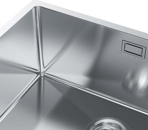 Erga HD, chiuvetă din oțel cu 1 cameră 540x440x210 mm, oțel, ERG-MLS-HD5444