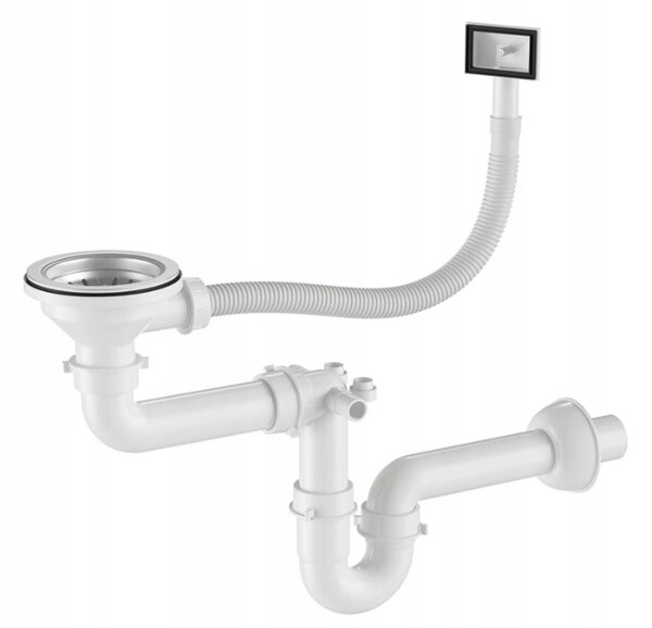 Erga HD, chiuvetă din oțel cu 1 cameră 540x440x210 mm, oțel, ERG-MLS-HD5444