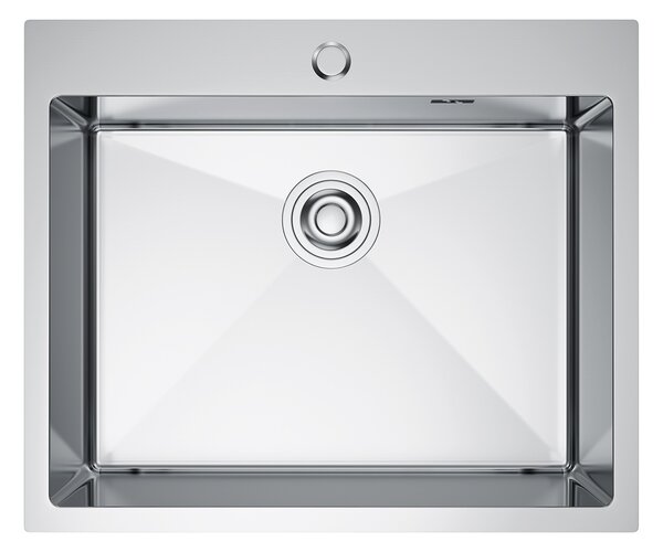 Erga HD, chiuvetă din oțel cu 1 cameră 600x500x210 mm, oțel, ERG-MLS-HD6050X