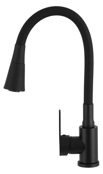 Gamma Flex 3000, baterie pentru chiuvetă de sine stătătoare cu braț flexibil, negru, GMA-BFX-3000BK