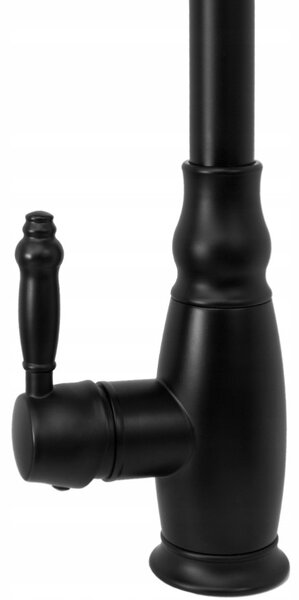 Gamma Retro, baterie pentru chiuvetă de sine stătătoare, negru mat, GMA-BROKWW-BK