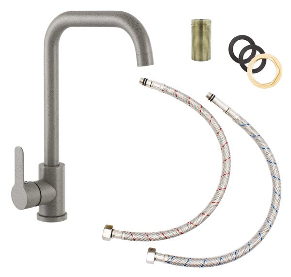 Gamma Steel, baterie pentru chiuvetă de sine stătătoare h-320, gri, GMA-BSK-G