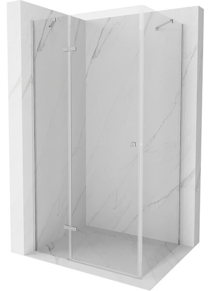 Mexen Roma cabină de duș cu balamale 120 x 80 cm, transparent, Crom - 854-120-080-01-00