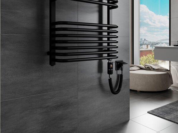 Mexen Apollo, element electric de încălzire 660x550 mm + tijă de încălzire 600 W, negru, W117-0660-550-2600-70