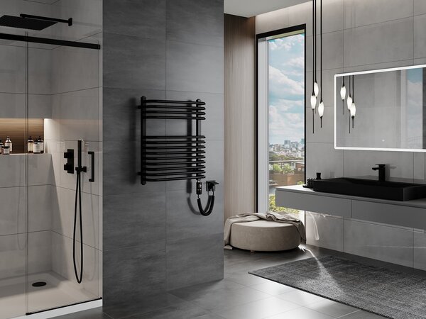 Mexen Apollo, element electric de încălzire 660x550 mm + tijă de încălzire 600 W, negru, W117-0660-550-2600-70