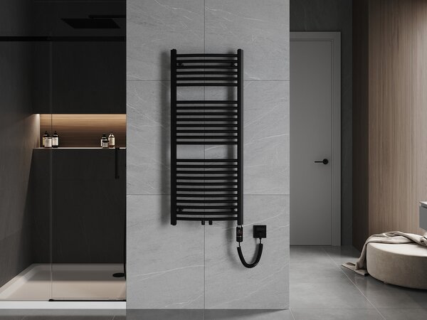 Mexen Ares, element electric de încălzire 1200x500 mm + tijă de încălzire 600 W, negru, W102-1200-500-2600-70