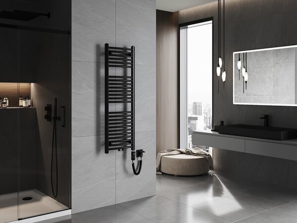 Mexen Ares, element electric de încălzire 1200x400 mm + tijă de încălzire 600 W, negru, W102-1200-400-2600-70