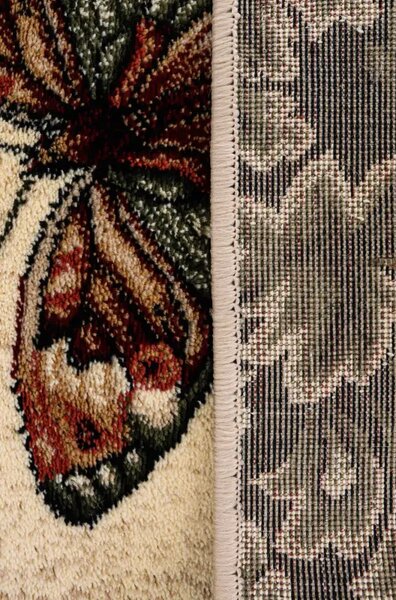 Covor modern oval lotus fluturi 1607 Selectează mărime: 080 X 150