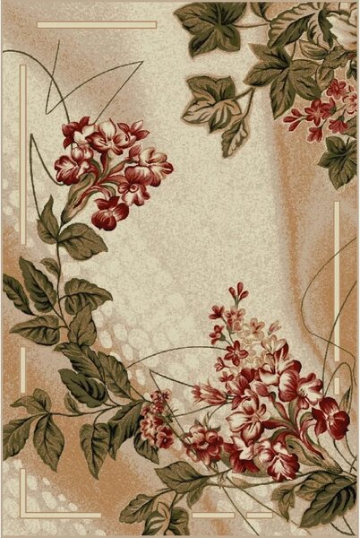 Covor modern cu flori 1511-110 Selectează mărime: 100 X 200