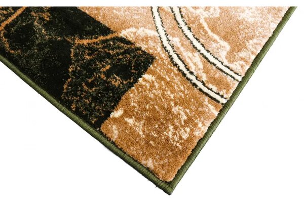 Covor modern verde olive 15001 Selectează mărime: 200 X 300