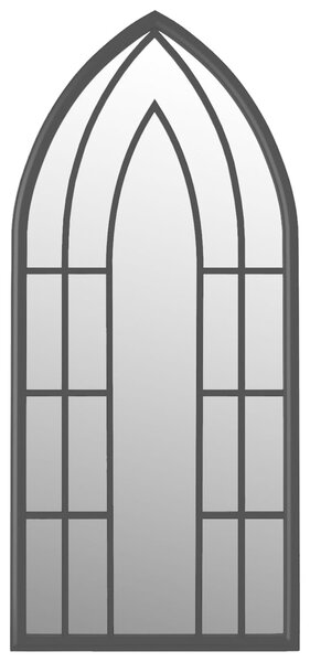 Oglindă,negru, 70x30 cm,fier, pentru utilizare în interior