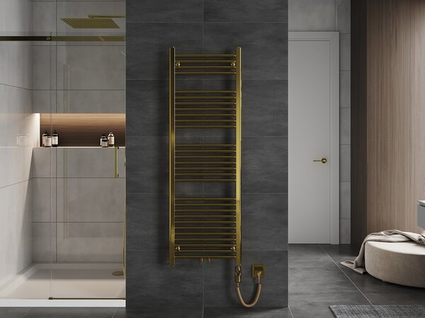 Mexen Mars, element electric de încălzire 1500 x 500 mm, 600 W, auriu lucios, W110-1500-500-2600-50