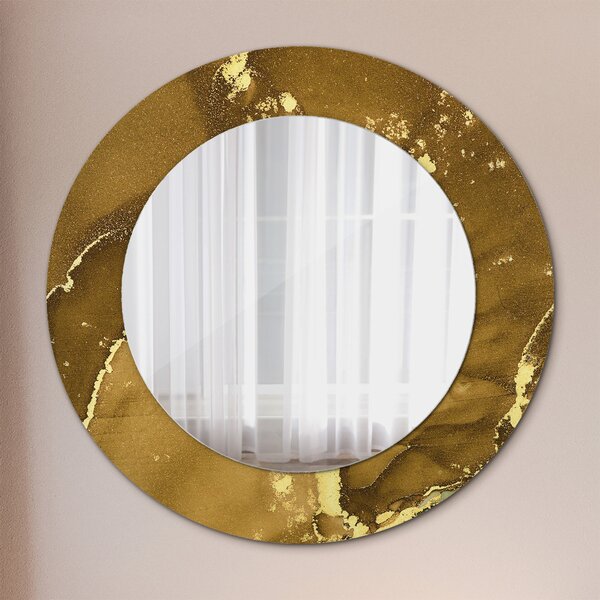 Oglindomat.ro Oglinda cu decor rotunda Oglinda cu decor rotunda Vârtejuri metalice lsdo-00269