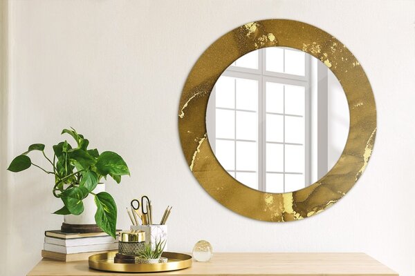 Oglindomat.ro Oglinda cu decor rotunda Oglinda cu decor rotunda Vârtejuri metalice lsdo-00269