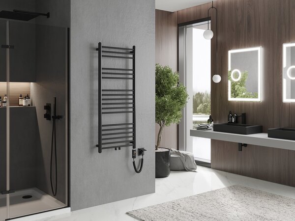 Mexen Yodo, element electric de încălzire 1200x500 mm + tijă de încălzire 600 W, negru, W113-1200-500-2600-70