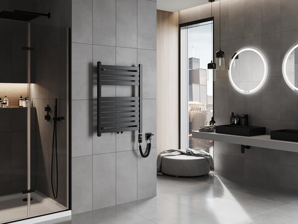 Mexen Uran, element electric de încălzire 800x600 mm + tijă de încălzire 600 W, negru, W105-0800-600-2600-70