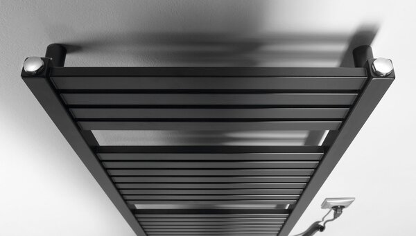 Aqualine Sapho, element electric de încălzire TONDI-E, drept, 450x970 mm, 300W, negru mat