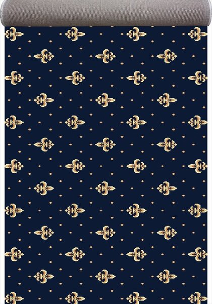 Traversa Covor, Lotos 15066-W, Albastru, Latime 100 cm, Diverse Lungimi
