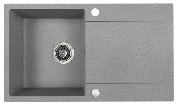 Kuchinox Laut, chiuveta granit cu 1 compartiment 760x440x174 mm + sifon, gri, LAV-SBZ_511Y