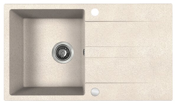 Kuchinox Laut, chiuveta granit cu 1 compartiment 760x440x174 mm + sifon, bej, LAV-SBZ_411Y