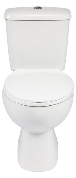 Kuchinox Lario, combinație WC, spălare dublă 3/6l, scurgere spate, capac cu închidere lentă, alb, LAV-VKL_604P