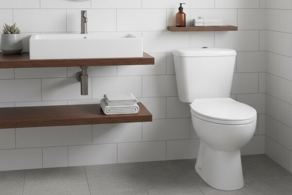 Kuchinox Lario, combinație WC, spălare dublă 3/6l, scurgere spate, capac cu închidere lentă, alb, LAV-VKL_604P