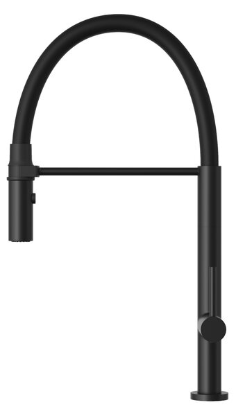 Gamma Vento Slim, baterie înaltă pentru chiuvetă, negru mat, GMA-BVOS-BK