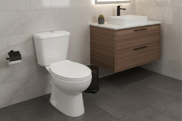 Kuchinox Lario, combinație WC, spălare dublă 3/6l, scurgere spate, capac cu închidere lentă, alb, LAV-VKL_604P