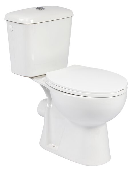 Kuchinox Lario, combinație WC, spălare dublă 3/6l, scurgere spate, capac cu închidere lentă, alb, LAV-VKL_604P