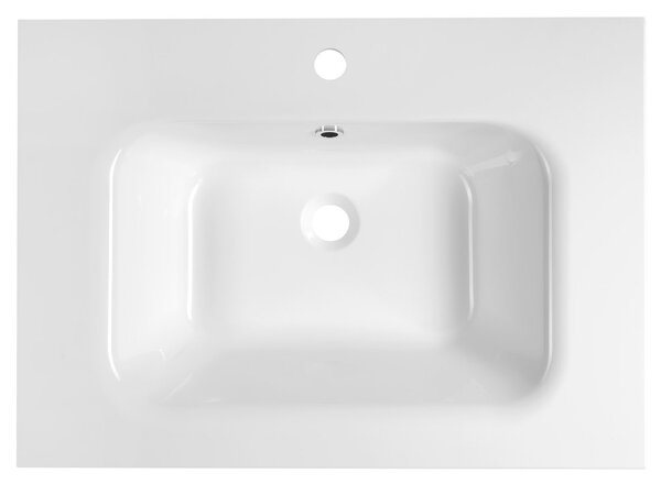 Sapho ARECA, lavoar de mobilier, marmură turnată, 71x51.5cm, alb, AC071