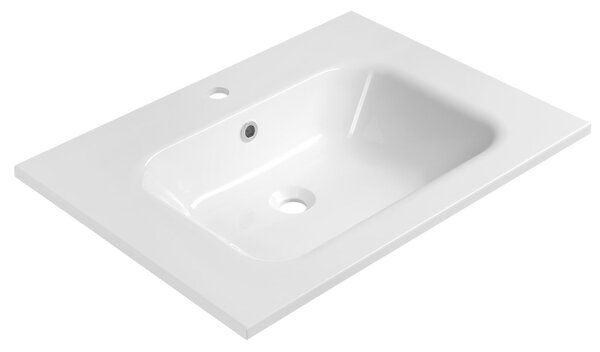 Sapho ARECA, lavoar de mobilier, marmură turnată, 71x51.5cm, alb, AC071