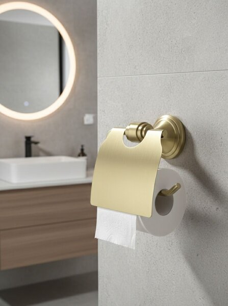 Suport hârtie igienică 1608 Aristo Brushed Gold