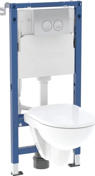 Geberit Duofix Basic set cadru și vas wc, capac+ buton de spălare 118.341.21.3