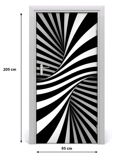 Autocolante pentru usi vârtej abstract