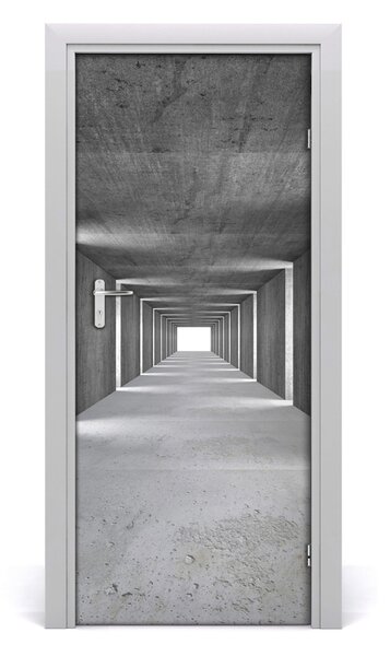 Autocolante pentru usi Tunelul de beton