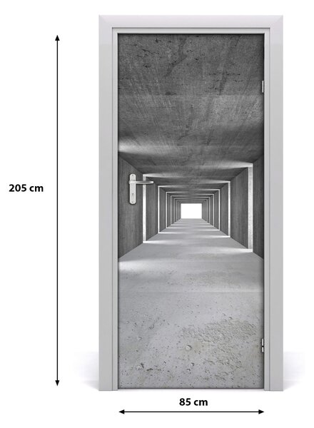 Autocolante pentru usi Tunelul de beton