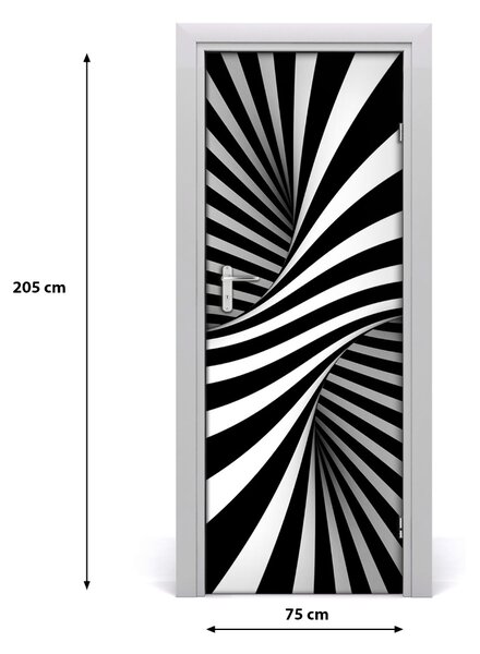 Autocolante pentru usi vârtej abstract