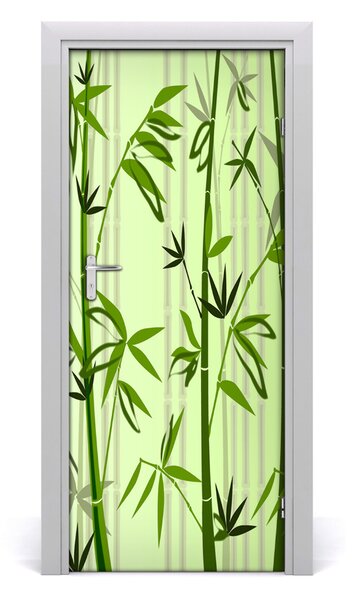 Autocolante pentru usi Bamboo ușă